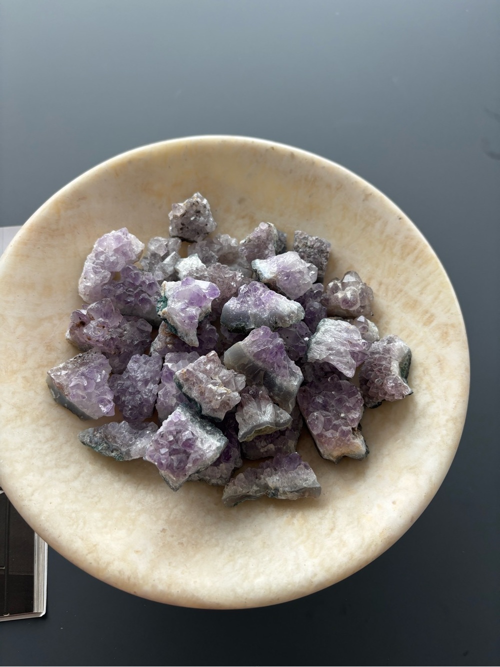 Collection of 35 Mini Amethyst Crystal Druzy Points – Raw Specimen Lot
